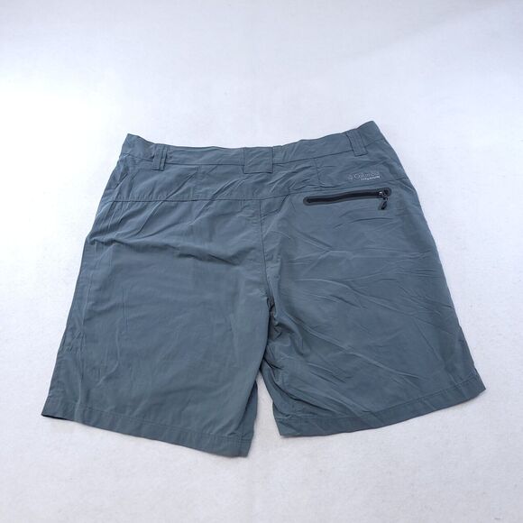 Columbia Casual Medium Wash Button Zip Chino Shorts Mens Size 40 Gray - Picture 12 of 13